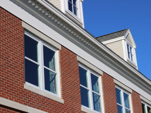 Commercial window installation in Yarmouth, Maine